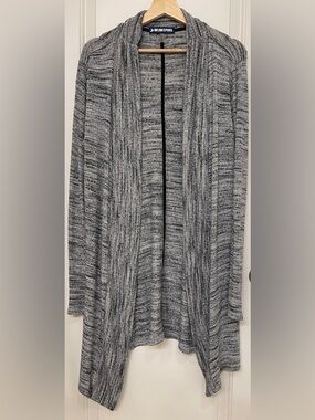 Ink Love And Peace Gray Marled Open-Front Cardigan Sweater